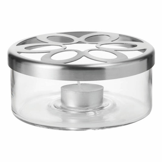 montana: :yogi tea warmer, tea warmer, hot plate, food warmer, tea warmer, glass / stainless steel, Ø 14 cm, 066983