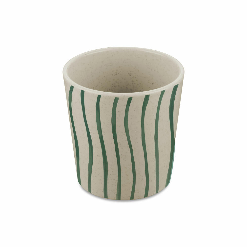 Koziol cup set Connect Cup S Monstera Stripes 4-piece, cup, plastic, Nature Desert Sand, 190 ml, 1454700
