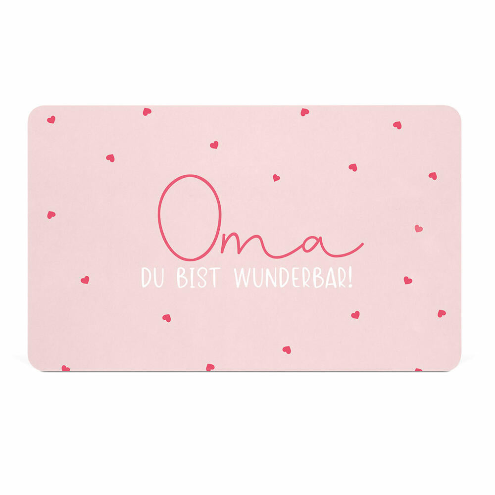 PPD Oma D@H Tray, Frühstücksbrettchen, Brettchen, Frühstück, Resopal, Rosa, 14.3 x 23.3 cm, 586002074