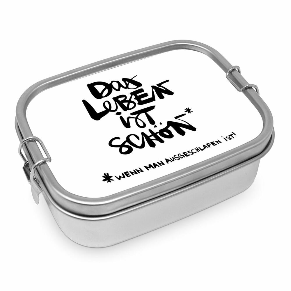 PPD Schönes Leben Steel Lunch Box, Brotdose, Lunchbox, Vesperdose, Edelstahl, 900 ml, 491344