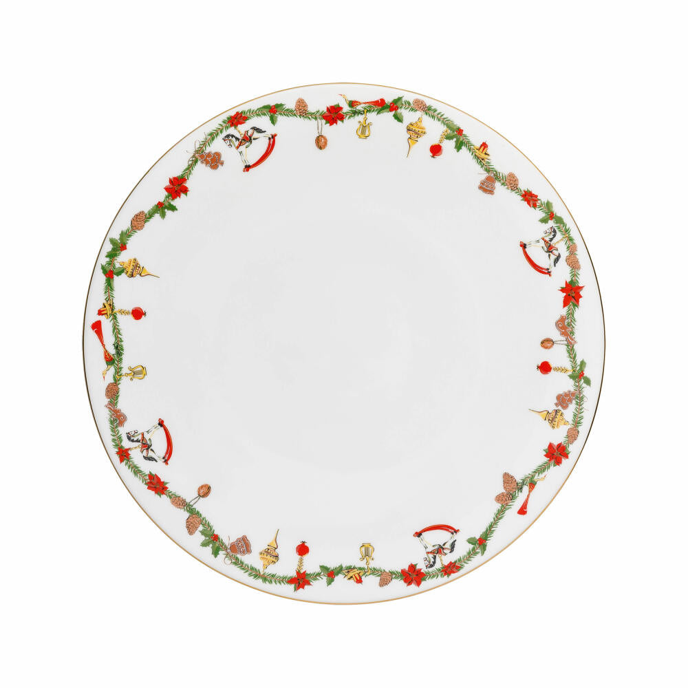 Hutschenreuther Nora underplate, plate, tableware, bone china, Christmas, 31 cm, 02048-726037-10261