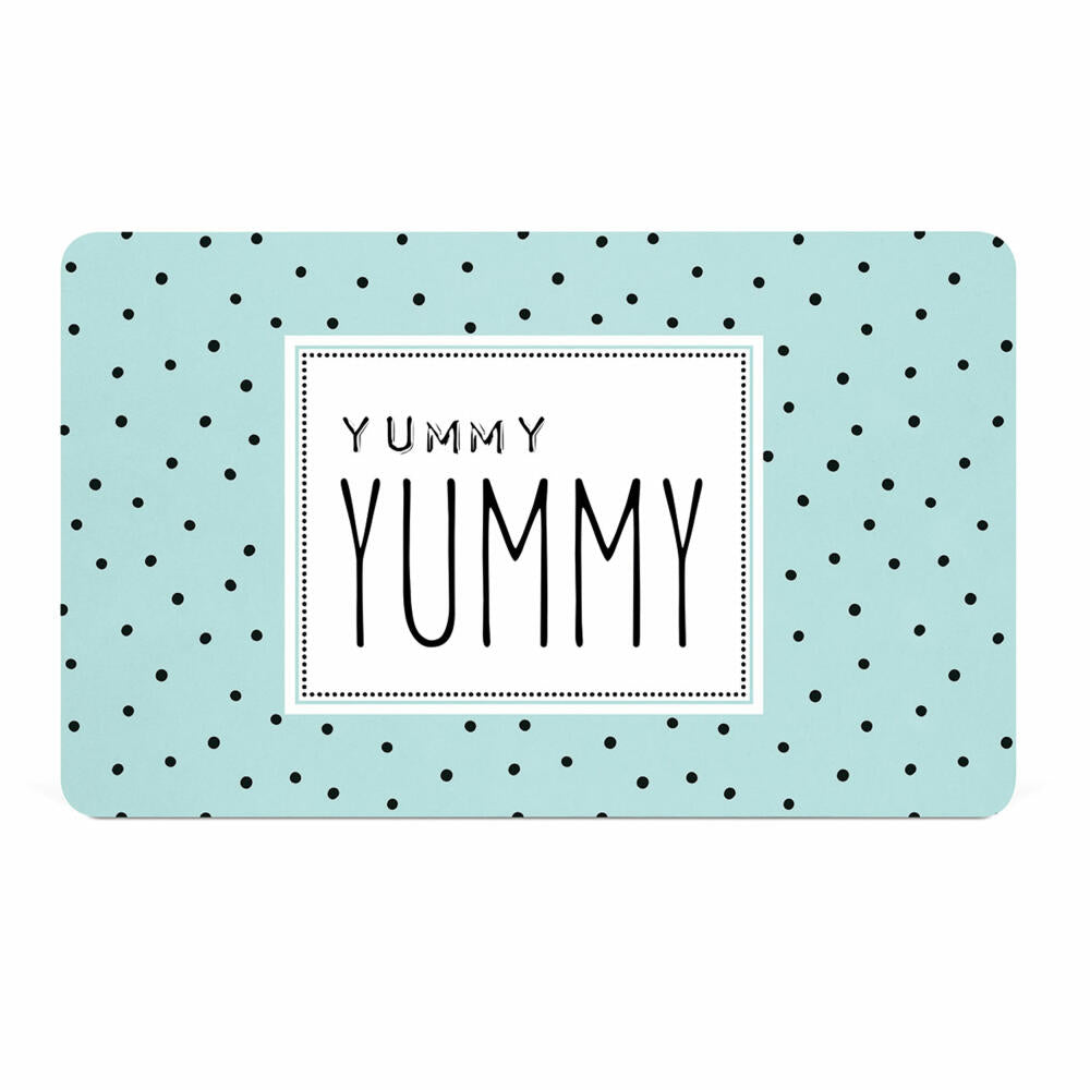 PPD Yummy Yummy D@H Tray, breakfast board, board, breakfast, Resopal, petrol / turquoise, 14.3 x 23.3 cm, 586002078