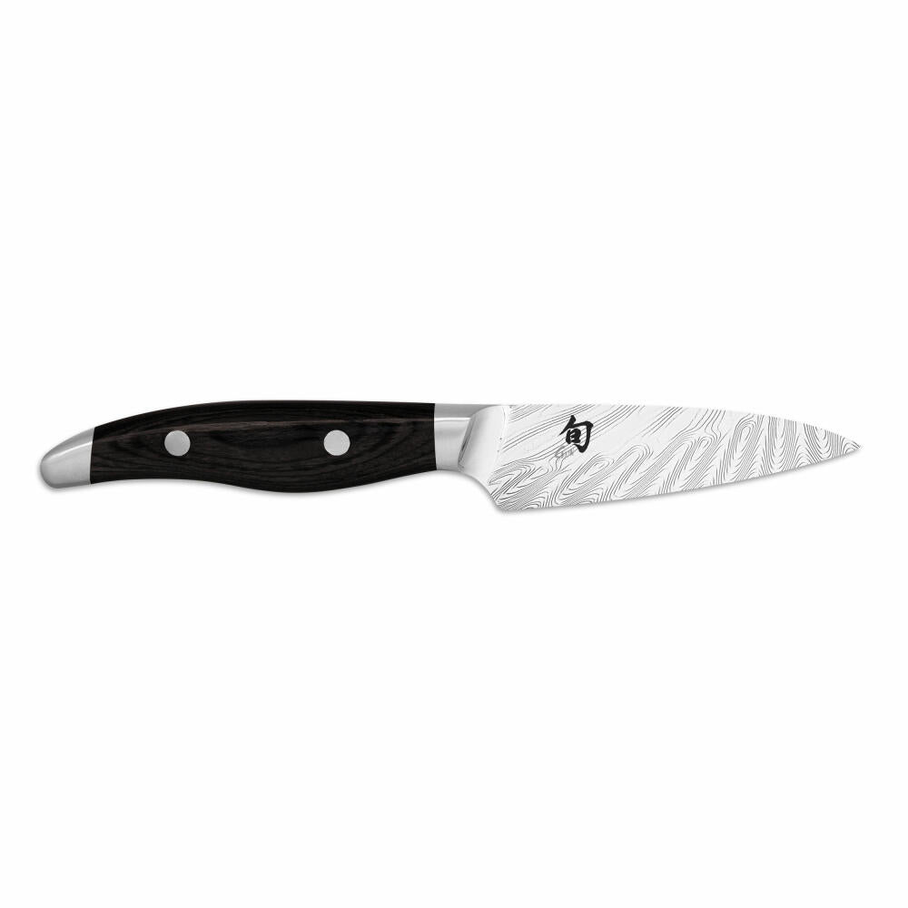 Kai Officemesser Shun Nagare Black, Dual-Core-Stahl, Pakkaholz, Klingenlänge 9 cm, NDC-0700S