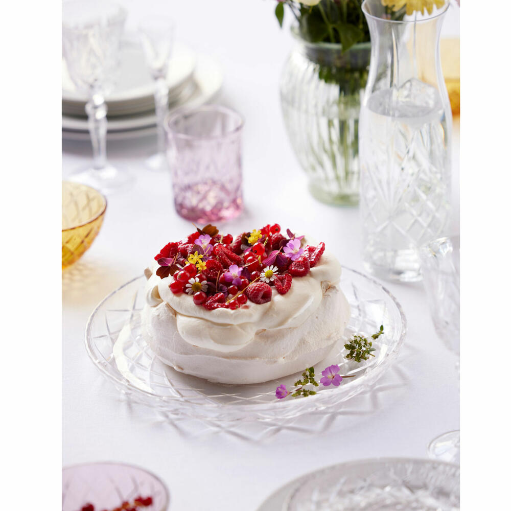 Lyngby Glas Schale Sorrento 4er Set, Schälchen, Servierschale, Glas, Pink, 12 cm, 29034