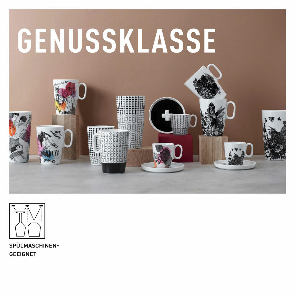 Ritzenhoff coffee cup Genussklasse 002, Karin Rytter, porcelain, 335 ml, 3731002