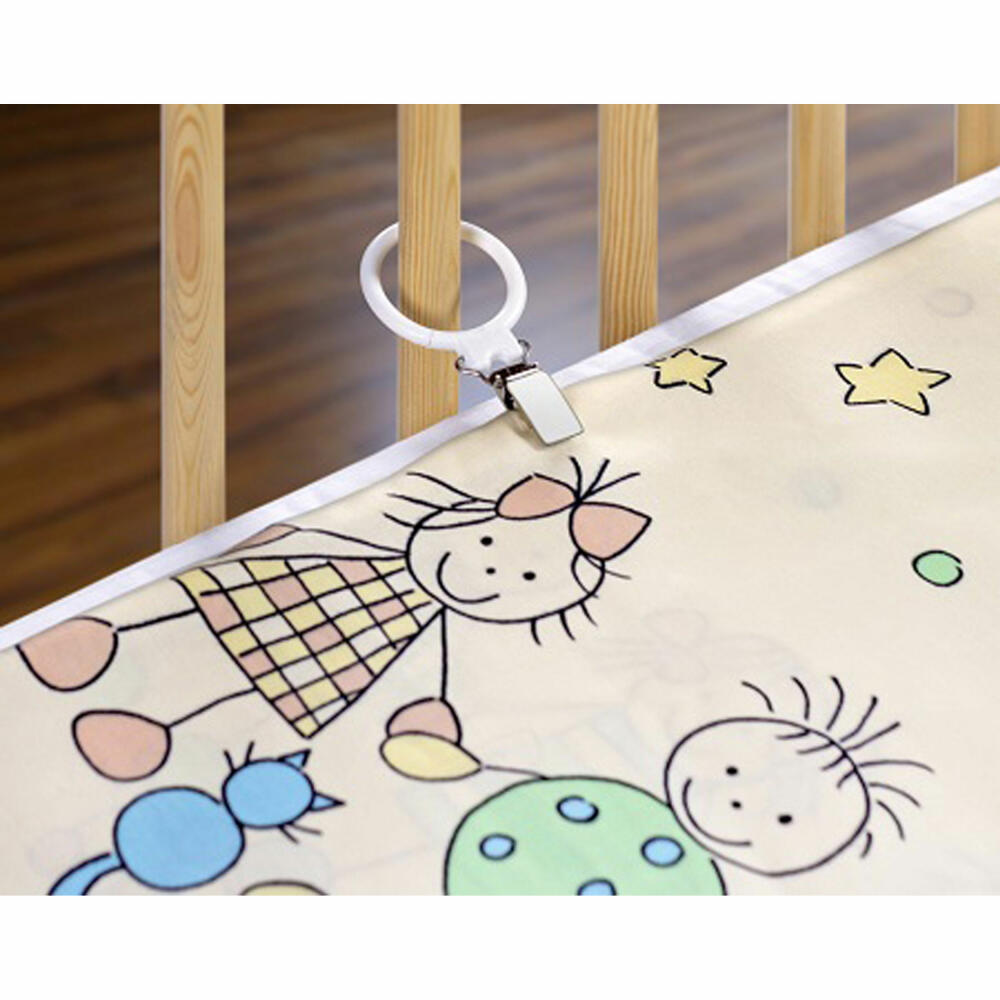 reer duvet holder, set of 4, duvet holder, blanket holder, clips, children's bed, 4589