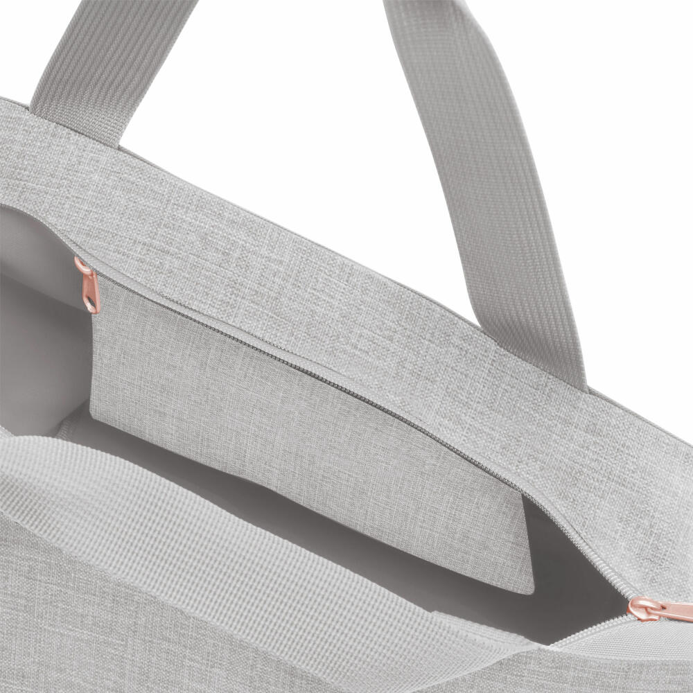 reisenthel shopper M, Einkaufstasche, Tragetasche, Schultertasche, Tasche, Polyestergewebe, Twist Sky Rose, 15 L, ZS1035