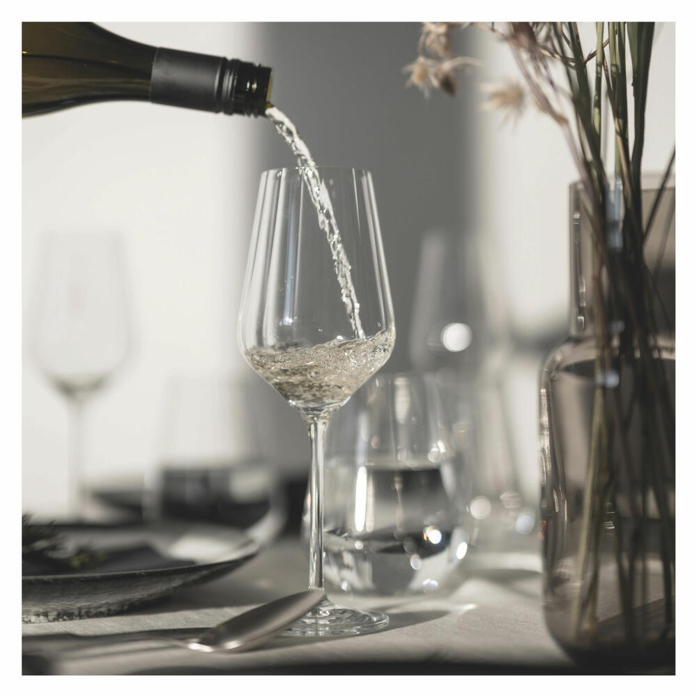 Ritzenhoff white wine glass set of 2 star cut 002, crystal glass, 380 ml, 3671002