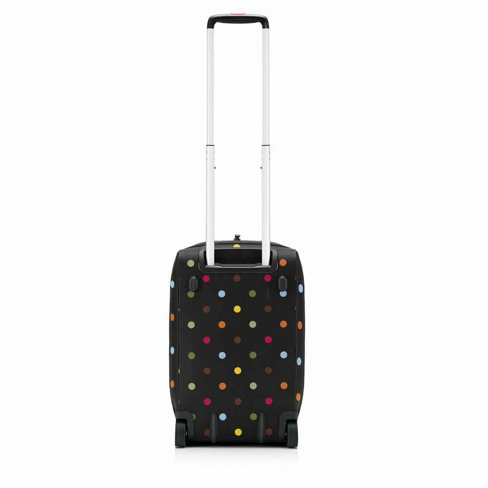 reisenthel allrounder trolley, travel bag, rolling suitcase, suitcase, doctor's bag, polyester fabric, Dots, 30 L, MP7009