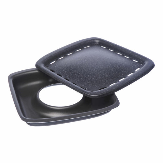 Moneta Etnea No Smoke Grill, Stove Grill Plate, Grill Pan, Smoke-Free, Aluminium, 26 x 26 cm, 0018656718