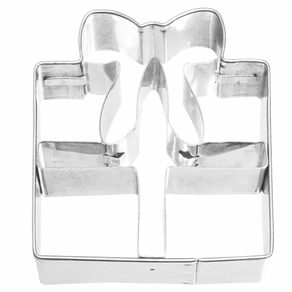 Birkmann cookie cutter gift, cookie cutter, cookie shape, biscuit, cookies, stainless steel, 6.5 cm, 190641