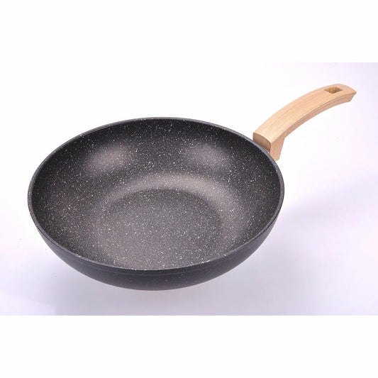 Alluflon Etnea Wood pan set, 3-piece, pan, frying pan, non-stick coating, stone look, 0034363993