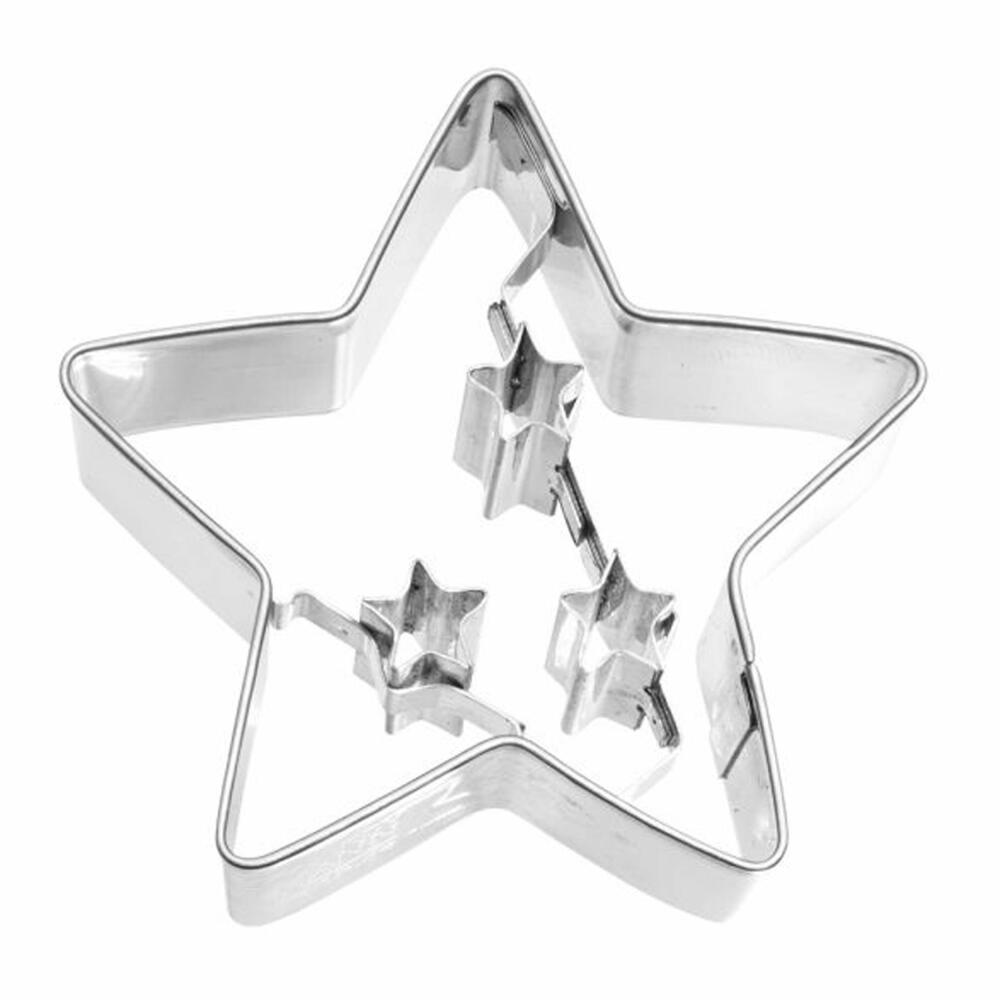 Birkmann cookie cutter Christmas star, cookie cutter, cookie mold, biscuit, cookies, stainless steel, 6.5 cm, 191594