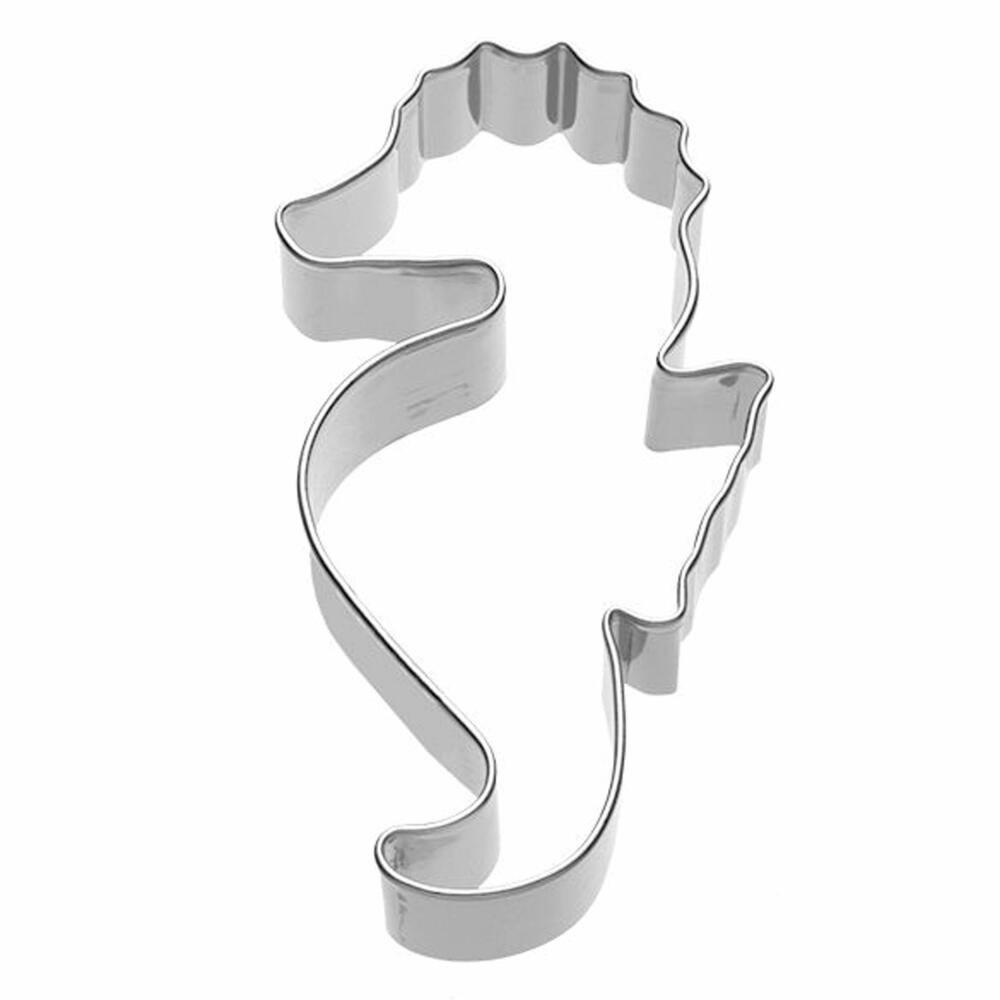 Birkmann cookie cutter seahorse, cookie cutter, cookie mold, biscuit, cookies, stainless steel, 9 cm, 192379