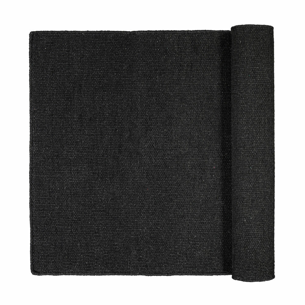 Blomus PURA Teppich, Wohnteppich, Wollteppich, Baumwolle, Wolle, gunmeltal melange, 200 x 140 cm, 65856