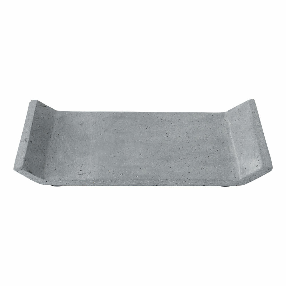 Blomus MOON Dekoablage, Ablage, Dekotablett, Tablett, Polystone, dark grey, 30 x 20 cm, 65774