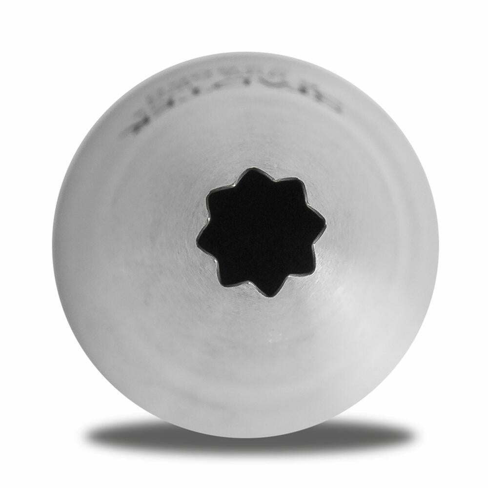 Städter Fine Line star nozzle large, piping nozzle, decorating nozzle, baking accessories, stainless steel, 6 mm, 225060