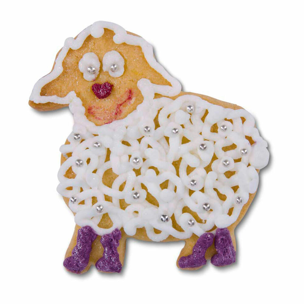 Städter Präge-Ausstecher Schaf, Ausstechform, Plätzchenform, Keks, Plätzchen, Edelstahl, 6 cm, 187054