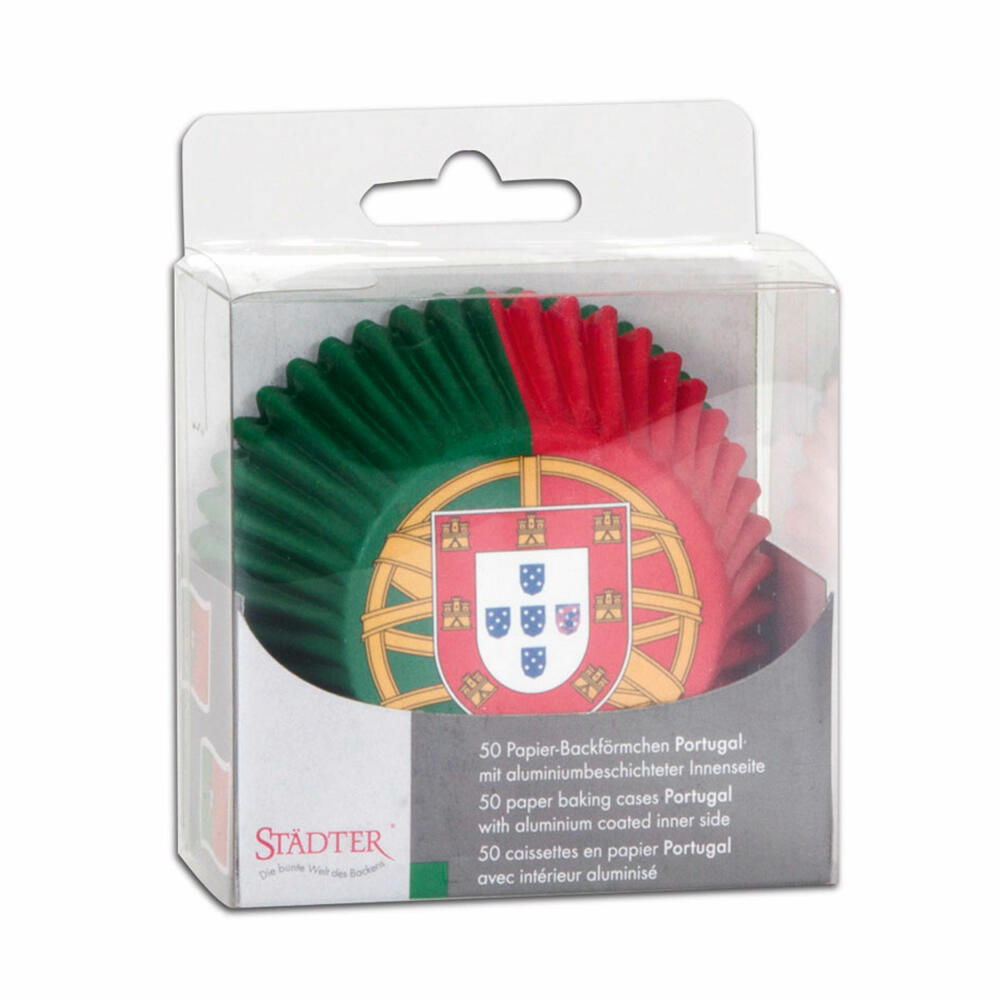 Städter paper baking cups Portugal, 50 pieces, paper cups, baking pan, muffin cups, paper, 336315