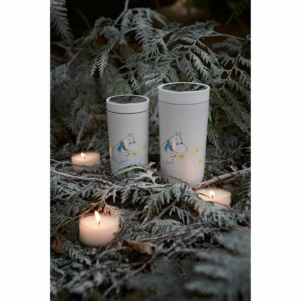 Stelton Becher To Go Click Moomin Frost, Drinking Cup, Stainless Steel, Plastic, Blue, 400 ml, 1371-6