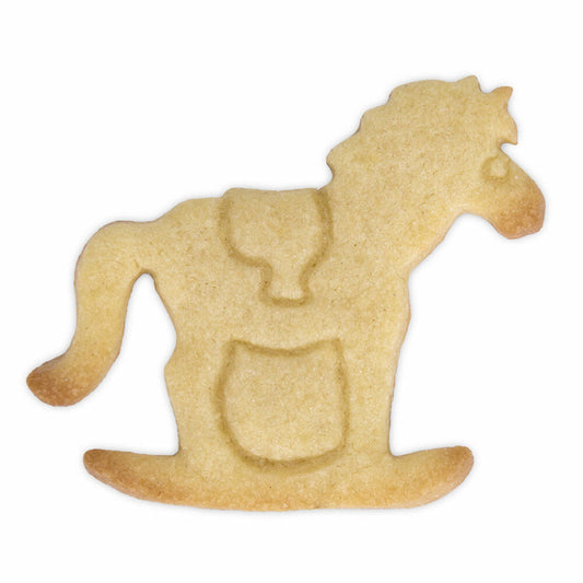 Städter embossed cookie cutter rocking horse, cookie cutter, cookie mold, biscuit, cookies, stainless steel, 7 cm, 047075