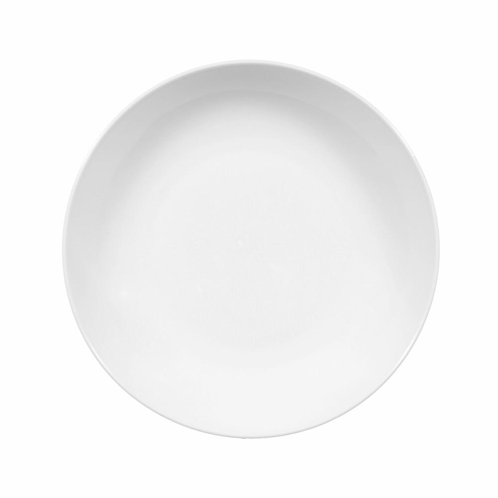 Seltmann Weiden Lido soup plate, plate, dinner plate, porcelain, coup white, Ø 21.1 cm, 001.199244