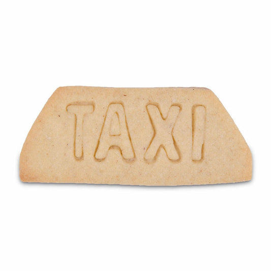 Städter embossed cookie cutter taxi, cookie cutter, cookie mold, biscuit, cookies, stainless steel, 7.5 cm, 048133