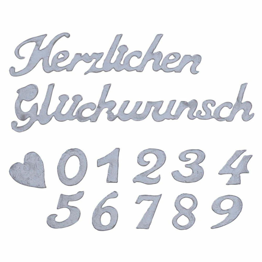 Städter decorative mat Congratulations, fondant mold, fondant mold, silicone mold, cake decoration, silicone, 39.5 x 7.5 cm, 257955