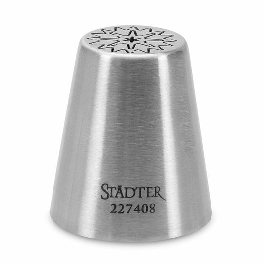 Städter Fine Line star magic nozzle, piping nozzle, decorating nozzle, baking accessory, stainless steel, 20 mm, 227408