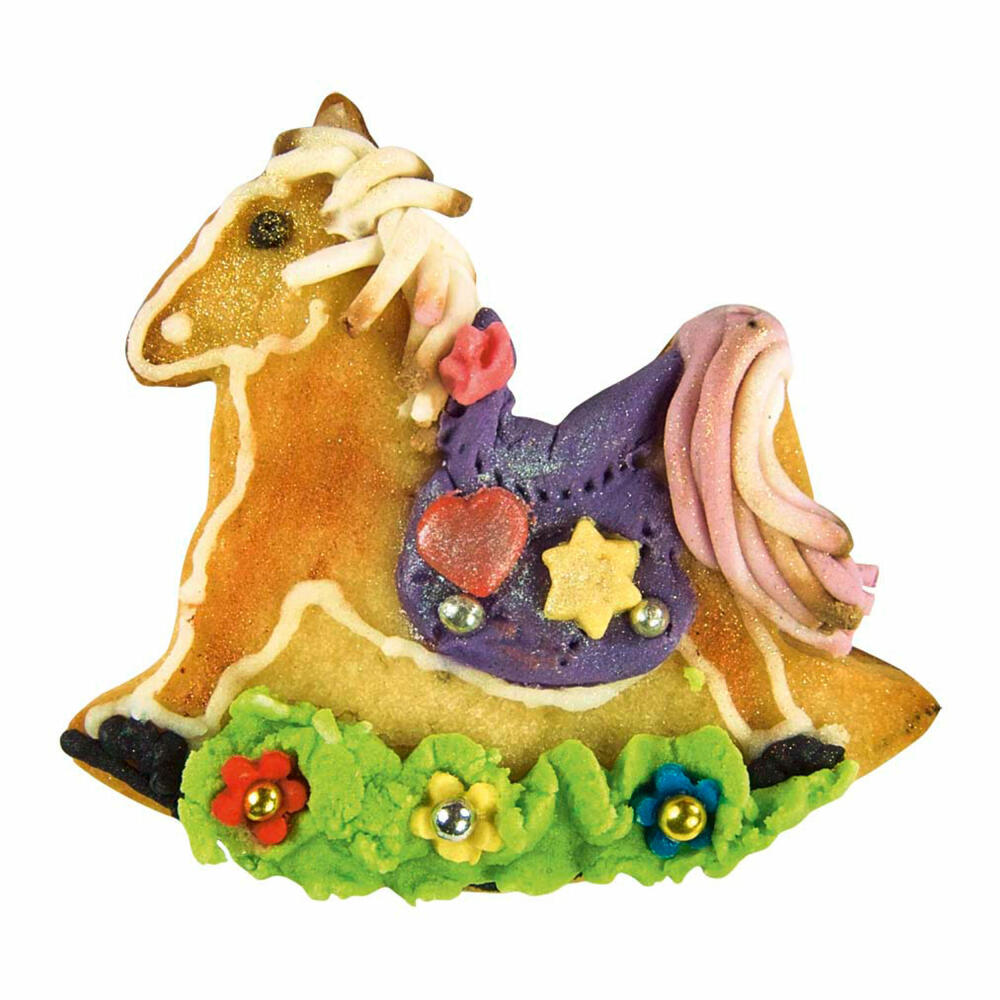 Städter Ausstecher Schaukelpferd, Ausstechform, Plätzchenform, Keks, Plätzchen, Edelstahl, 7 cm, 047112