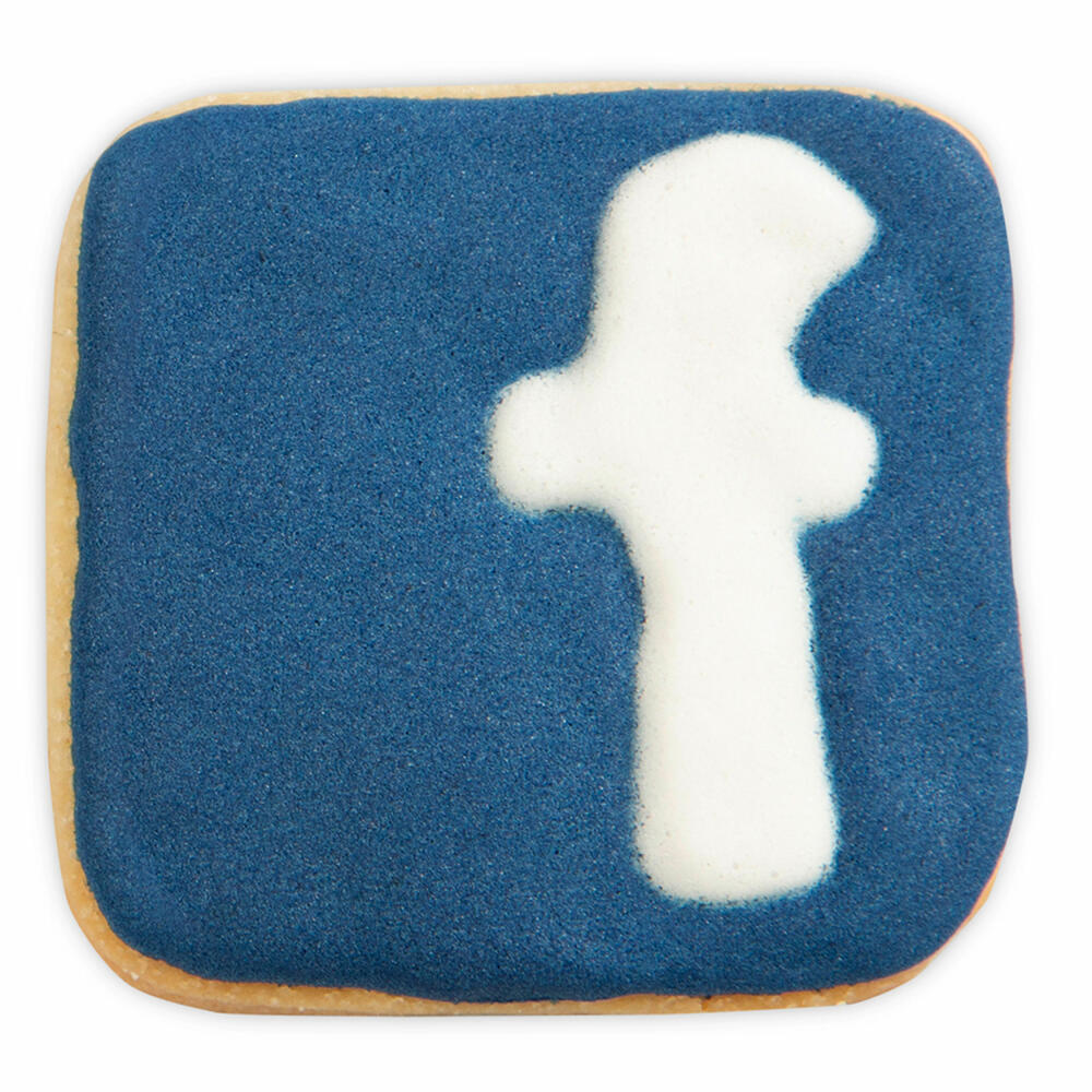 Städter Präge-Ausstecher App-Cutter Friends, Ausstechform, Plätzchenform, Keks, Plätzchen, Edelstahl, 6.5 cm, 199125