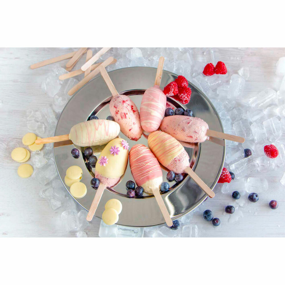 Städter Holzstiele, 100 Stück, Eisstiele, Holz Stiele, Eis, Kuchen, Stäbchen, Buche, 11.5 cm, 489547