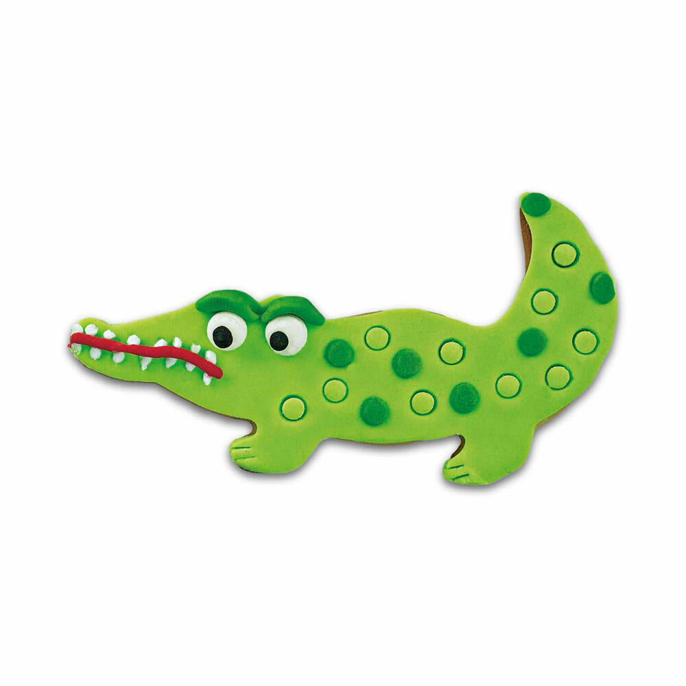 Städter Ausstecher Krokodil, Ausstechform, Plätzchenform, Keks, Plätzchen, Edelstahl, 5 cm, 151994
