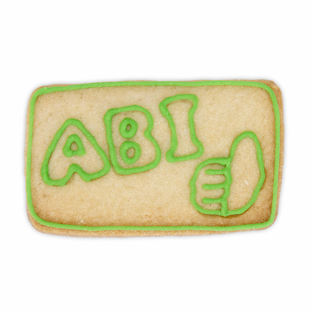 Städter Präge-Ausstecher ABI, Ausstechform, Plätzchenform, Keks, Plätzchen, Edelstahl, 7 cm, 216822