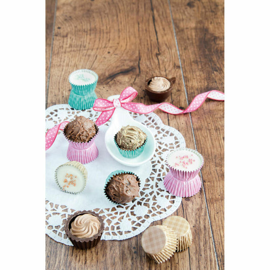 Städter Pralinenkapseln Rund, 30 Stück, Pralinenförmchen, Pralinen Förmchen, Formen, Backförmchen, Aluminium, Ø 22 mm/ H 15 mm330030