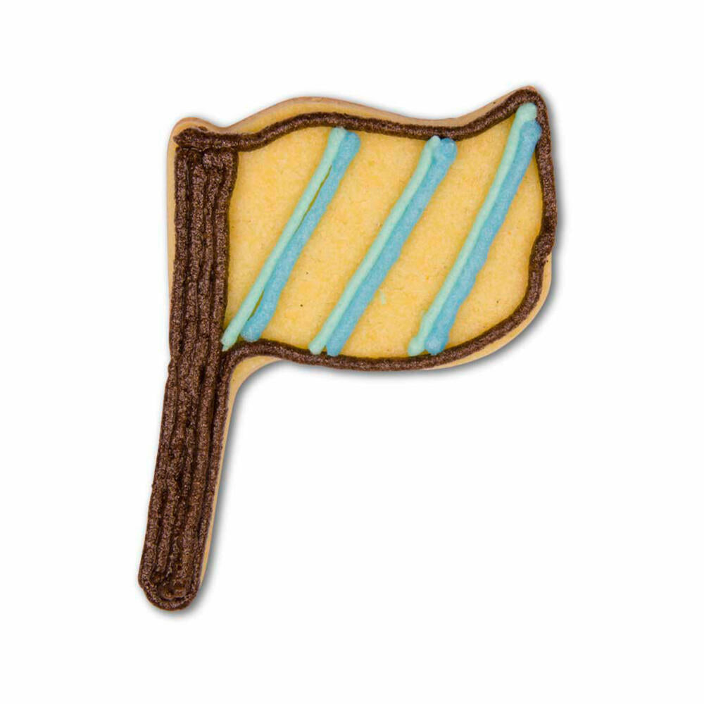 Städter cookie cutter flag / banner, cookie cutter, cookie mold, biscuit, cookies, tinplate, 8 cm, 041240