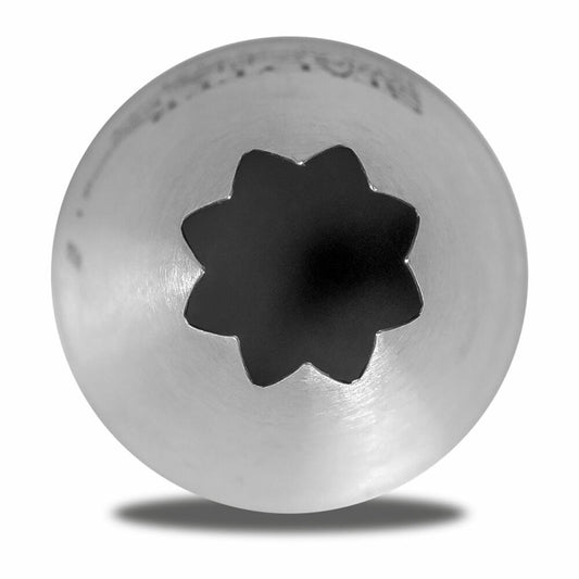 Städter Fine Line star nozzle large, piping nozzle, decorating nozzle, baking accessories, stainless steel, 12 mm, 225121