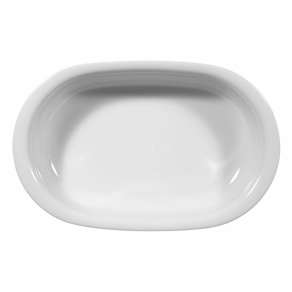 Seltmann Weiden Lukullus Auflaufform Oval, Ofenform, Backform, Porzellan, Weiß, 34 cm, 001.103494