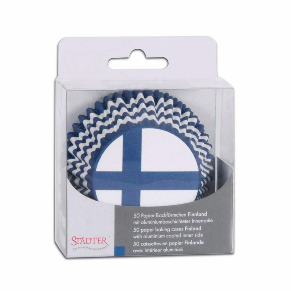 Städter Paper Baking Cups Finland, 50 pieces, paper cups, baking pan, muffin cups, paper, 336308