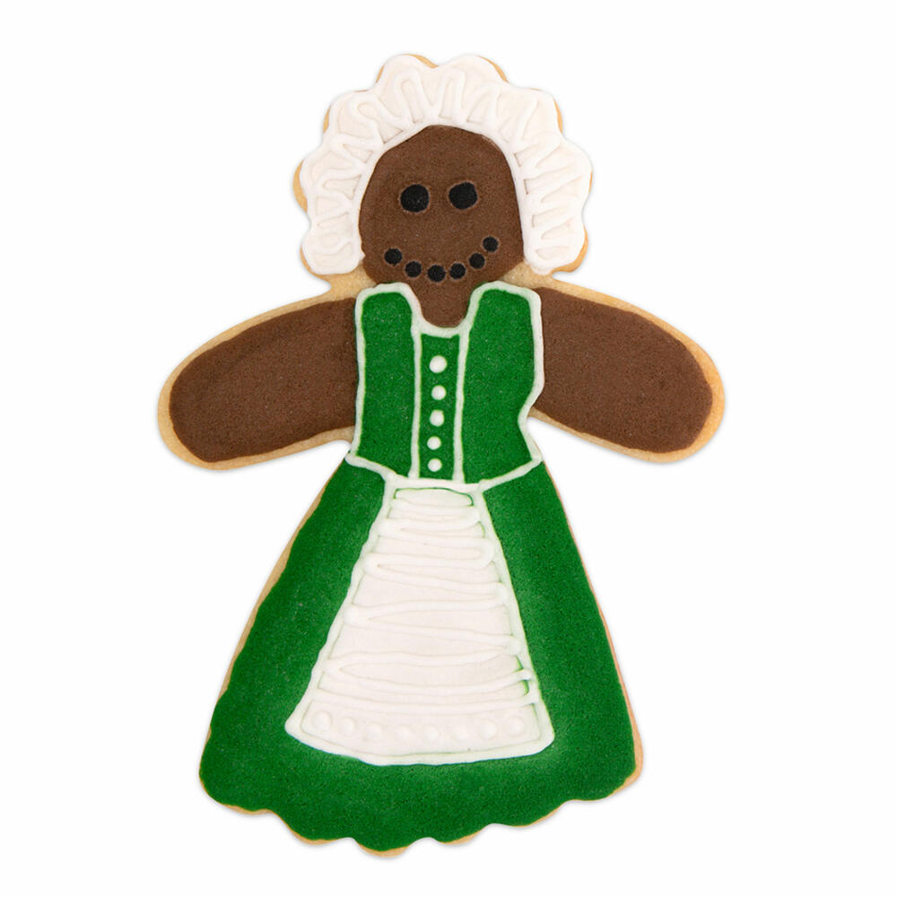 Städter cookie cutter gingerbread woman, cookie cutter, cookie mold, biscuit, cookies, stainless steel, 12.5 cm, 041073