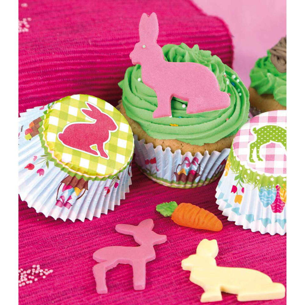 Städter paper baking cups Easter bunnies, 50 pieces, paper cups, baking pan, muffin cups, paper, 336414