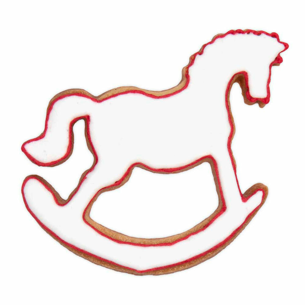 Städter cookie cutter rocking horse, cookie cutter, cookie mold, biscuit, cookies, stainless steel, 6.5 cm, 217089