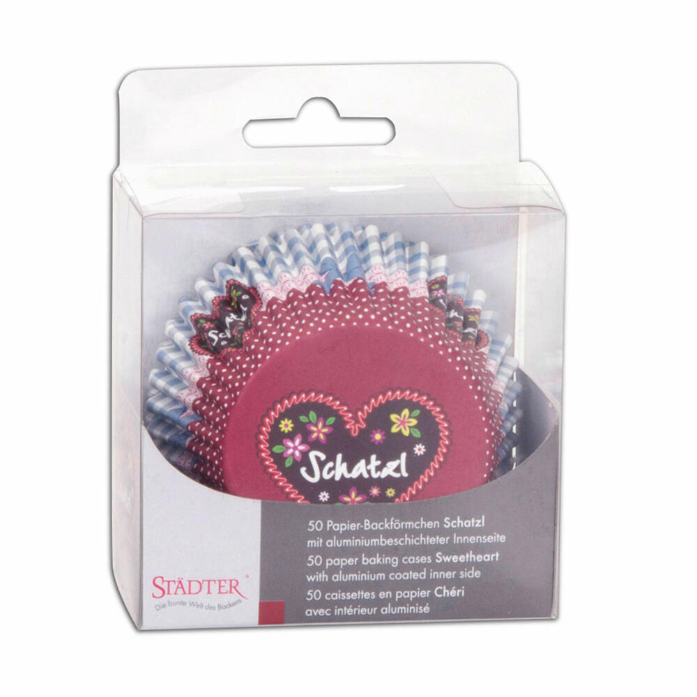 Städter paper baking cups Schatzl, 50 pieces, paper cups, baking pan, muffin cups, paper, 336346