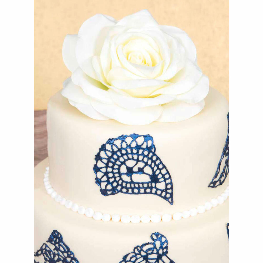 Städter decorative mat Paisley, fondant mold, fondant mold, silicone mold, cake decoration, silicone, 39.5 x 7.5 cm, 257979