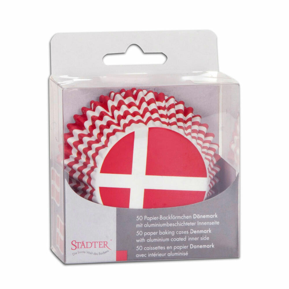 Städter Paper Baking Cups Denmark, 50 pieces, paper cups, baking pan, muffin cups, paper, 336322