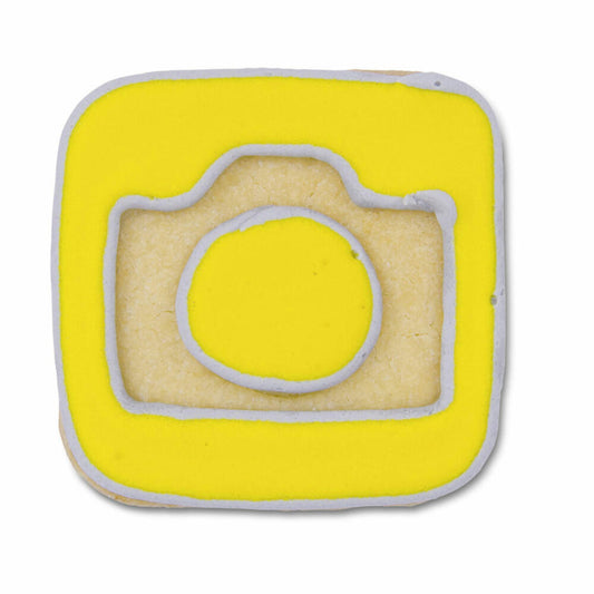 Städter Präge-Ausstecher App-Cutter Camera, Ausstechform, Plätzchenform, Keks, Plätzchen, Edelstahl, 6.5 cm, 199118