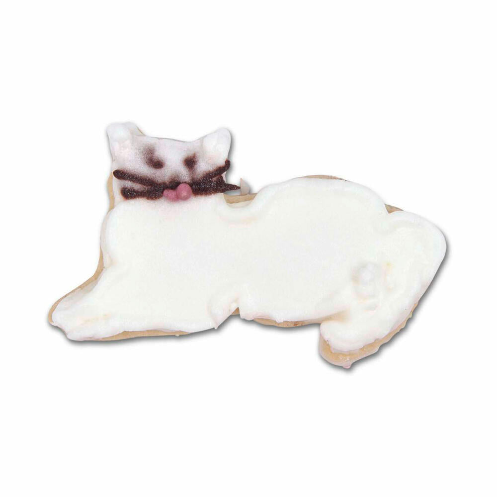 Städter Ausstecher Katze Liegend, Ausstechform, Plätzchenform, Keks, Plätzchen, Edelstahl, 6 cm, 163171
