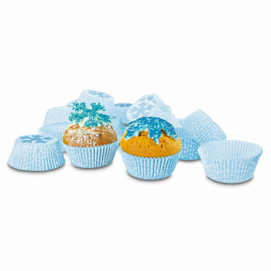 Städter Papier-Backförmchen Eiskristall Maxi, 50 Stück, Papierförmchen, Backform, Muffinförmchen, Papier, 335363