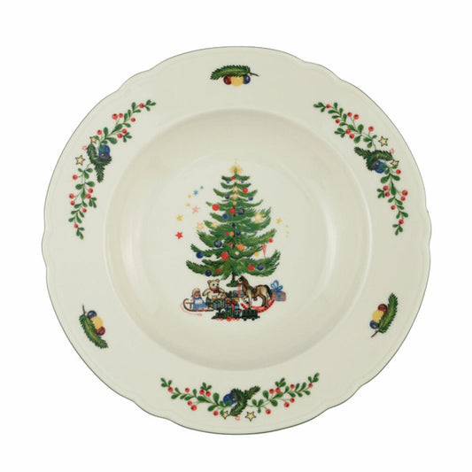 Seltmann Weiden Marie-Luise soup plate, plate, dinner plate, porcelain, Christmas, Ø 23.2 cm, 001.291530