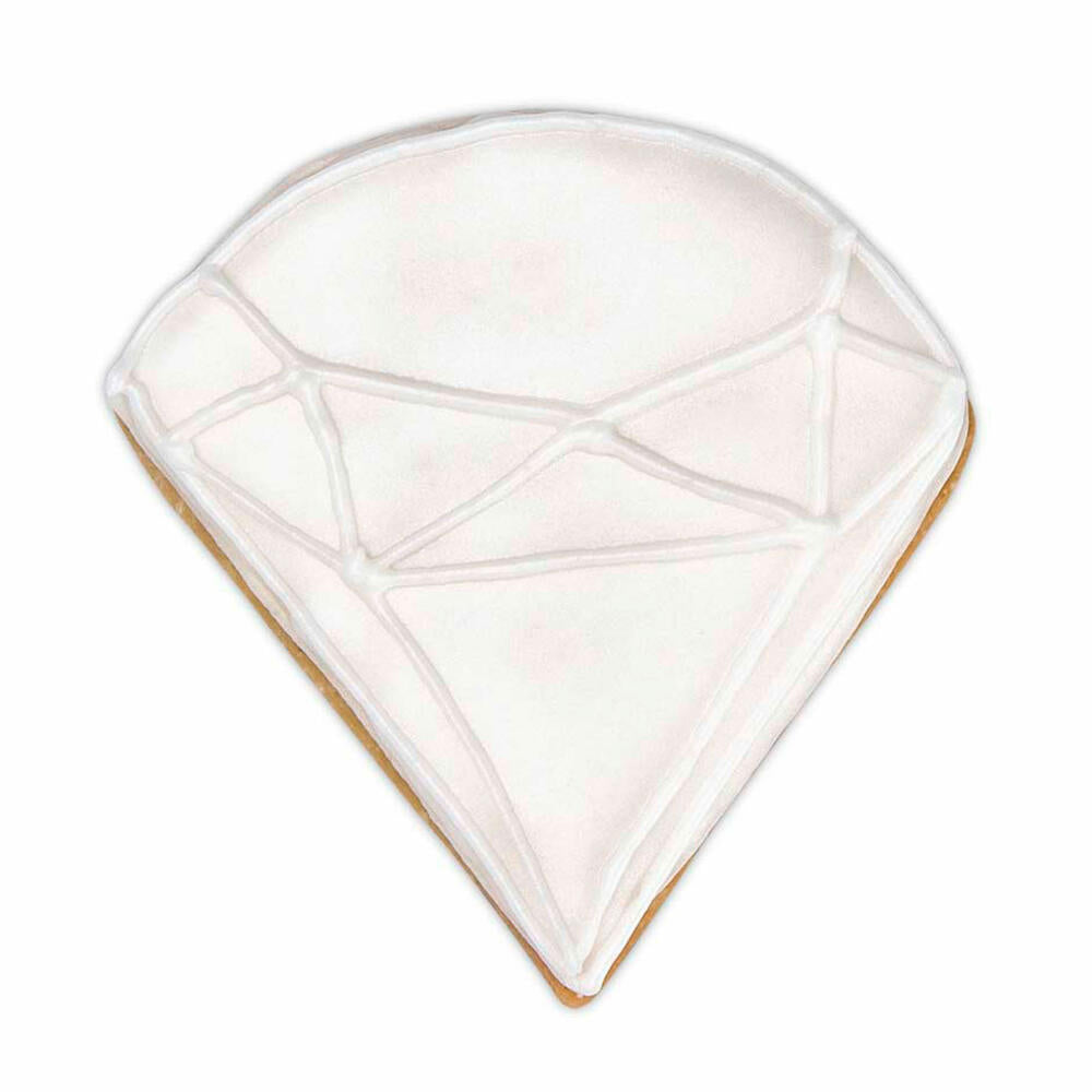 Städter embossed cookie cutter diamond, cookie cutter, cookie shape, biscuit, biscuits, stainless steel, 5 cm, 217034